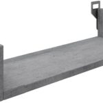 Ραφιέρα τοίχου Derva pakoworld σε cement γκρι απόχρωση 45x15x10cm
