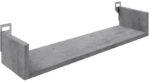 Ραφιέρα τοίχου Derva pakoworld σε cement γκρι απόχρωση 60x15x10cm