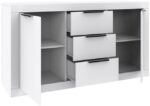 Μπουφές Doha pakoworld σε λευκή απόχρωση 150x45x80.5εκ - Image 3