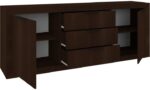 Μπουφές Doha pakoworld σε wenge απόχρωση 210x45x80.5εκ - Image 3