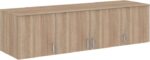 Πατάρι ντουλάπας Royal pakoworld τετράφυλλο sonoma 200x58x53εκ