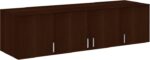 Πατάρι ντουλάπας Royal pakoworld τετράφυλλο wenge 200x58x53εκ