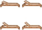 Ξαπλώστρα Zalka pakoworld L1 σε καρυδί απόχρωση 66x197x28εκ - Image 4