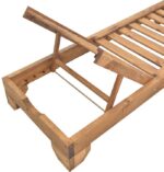 Ξαπλώστρα Zalka pakoworld L1 σε καρυδί απόχρωση 66x197x28εκ - Image 5