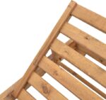 Ξαπλώστρα Zalka pakoworld L1 σε καρυδί απόχρωση 66x197x28εκ - Image 6