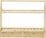 Παιδικό κρεβάτι Mellin τ. Montessori με 2 συρτάρια pakoworld ξύλο πεύκου σε φυσική απόχρωση 90x190εκ - Image 5