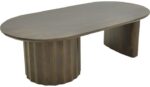 Τραπέζι σαλονιού Flute pakoworld wenge μασίφ ξύλο μάνγκο 130x65x40εκ - Image 2