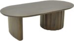 Τραπέζι σαλονιού Flute pakoworld wenge μασίφ ξύλο μάνγκο 130x65x40εκ - Image 4