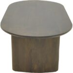 Τραπέζι σαλονιού Flute pakoworld wenge μασίφ ξύλο μάνγκο 130x65x40εκ - Image 5