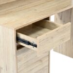 Γραφείο εργασίας Secreta pakoworld με ράφι σε oak απόχρωση 110x50x135εκ - Image 5