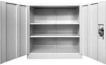 Μεταλλικό ντουλάπι Armon pakoworld ανοιχτό γκρι 90x45x90εκ - Image 2