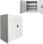 Μεταλλικό ντουλάπι Armon pakoworld ανοιχτό γκρι 90x45x90εκ