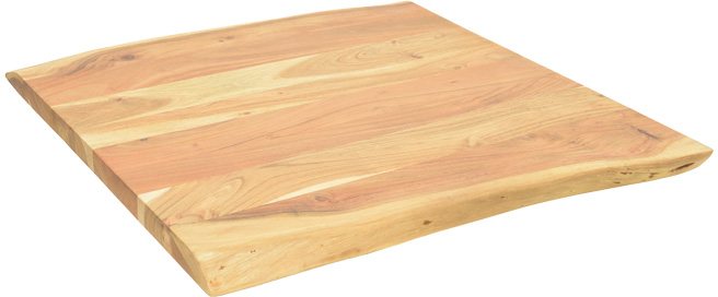 379-000027 Επιφάνεια τραπεζιού Pozier pakoworld μασίφ ξύλο ακακίας σε φυσική απόχρωση 70x70x4εκ - Image 1