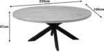 Τραπέζι Vestia pakoworld μασίφ ξύλο mango σε φυσική απόχρωση με μαύρα μεταλλικά πόδια 220x100x76εκ - Image 4