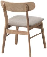 Καρέκλα Cairo pakoworld rubberwood σε φυσική-μπεζ απόχρωση 47x47x76εκ - Image 2