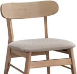 Καρέκλα Cairo pakoworld rubberwood σε φυσική-μπεζ απόχρωση 47x47x76εκ - Image 3