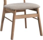 Καρέκλα Cairo pakoworld rubberwood σε φυσική-μπεζ απόχρωση 47x47x76εκ - Image 4