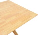 Τραπέζι Raffles pakoworld rubberwood με mdf σε φυσική απόχρωση 150x90x76εκ - Image 5