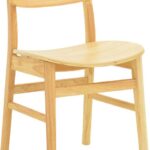 Καρέκλα Lumnia pakoworld rubberwood σε φυσική απόχρωση 46x50x76εκ
