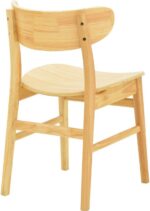 Καρέκλα Lumnia pakoworld rubberwood σε φυσική απόχρωση 46x50x76εκ - Image 3