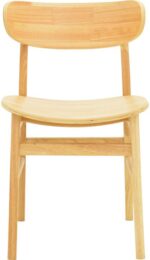 Καρέκλα Lumnia pakoworld rubberwood σε φυσική απόχρωση 46x50x76εκ - Image 5
