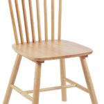 Καρέκλα Bristol pakoworld rubberwood σε φυσική απόχρωση 45x51x86εκ