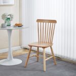 Καρέκλα Bristol pakoworld rubberwood σε φυσική απόχρωση 45x51x86εκ - Image 3