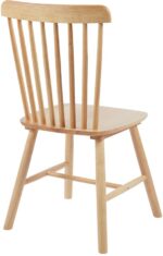 Καρέκλα Bristol pakoworld rubberwood σε φυσική απόχρωση 45x51x86εκ - Image 4