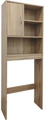 Έπιπλο μπάνιου Tazien pakoworld σε sonoma απόχρωση 60x24x168.5εκ