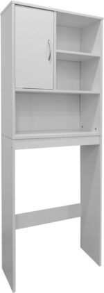 Έπιπλο μπάνιου Tazien pakoworld σε λευκή απόχρωση 60x24x168.5εκ