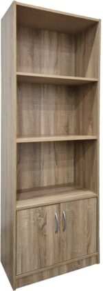Βιβλιοθήκη Tekaro pakoworld σε sonoma απόχρωση 60x29x166εκ - Image 2