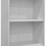 Βιβλιοθήκη Tekaro pakoworld σε λευκή απόχρωση 60x29x166εκ