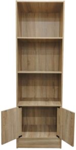 Βιβλιοθήκη Tekaro pakoworld σε sonoma απόχρωση 57x33x180εκ - Image 3