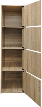 Ντουλάπι-στήλη Gabino pakoworld σε sonoma απόχρωση 40x39x158εκ - Image 3