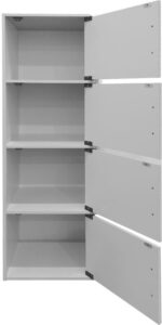 Ντουλάπι-στήλη Soline I pakoworld σε λευκή απόχρωση 40x34.5x120εκ - Image 3