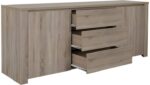 Μπουφές Kalya pakoworld σε sonoma απόχρωση 220x49x89.5εκ - Image 4