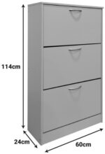 Παπουτσοθήκη Savaz pakoworld σε λευκή απόχρωση 60x24x114εκ - Image 6