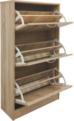 Παπουτσοθήκη Savaz pakoworld σε sonoma απόχρωση 60x24x114εκ - Image 3