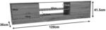 Έπιπλο τηλεόρασης Sasa pakoworld σε sonoma απόχρωση 150x35x41.5εκ - Image 5