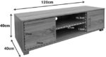 Έπιπλο τηλεόρασης Serank pakoworld σε sonoma απόχρωση 120x40x40εκ - Image 5