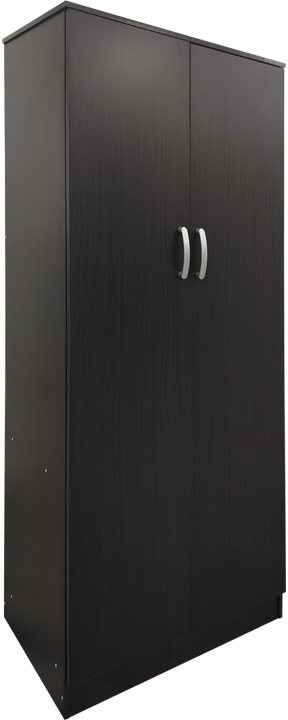 383-000049 Ντουλάπα δίφυλλη Athos pakoworld σε wenge απόχρωση 80x42x180εκ - Image 1