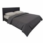 Κρεβάτι Athos pakoworld σε wenge απόχρωση 160x200εκ