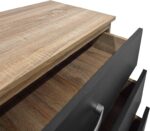 Συρταριέρα Athos pakoworld σε sonoma-ανθρακί απόχρωση 80x40x79εκ - Image 4