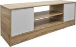 Έπιπλο τηλεόρασης Sasa pakoworld sonoma-λευκό 120x35x41.5εκ - Image 3