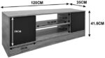 Έπιπλο τηλεόρασης Sasa pakoworld λευκό 120x35x41.5εκ - Image 5