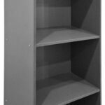 Βιβλιοθήκη Kendy pakoworld ανθρακί 60x30x167εκ