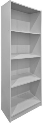 Βιβλιοθήκη Kendy pakoworld λευκό 60x30x167εκ