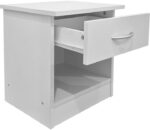 Κομοδίνο Bedy pakoworld λευκό 40x34x42εκ - Image 2