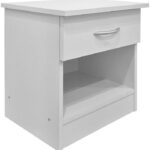 Κομοδίνο Bedy pakoworld λευκό 40x34x42εκ