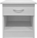 Κομοδίνο Bedy pakoworld λευκό 40x34x42εκ - Image 3